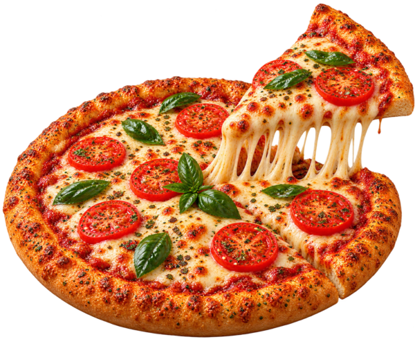 Cheesy Basil Margherita Pizza 🍕